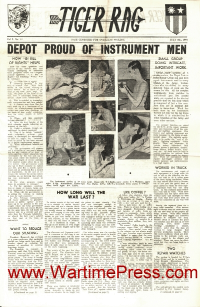 Tiger Rag 1944 07 08 nr 32 (PDF) | Wartime Press