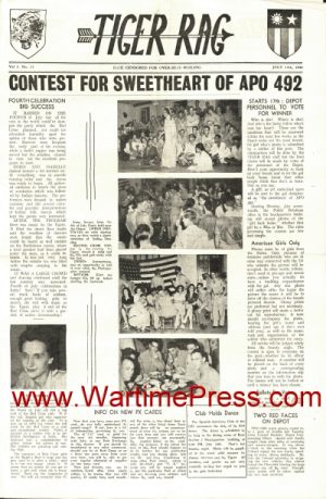 Tiger Rag First Printing Tiger Rag 1944 07 15 nr 33 (PDF) | Wartime Press
