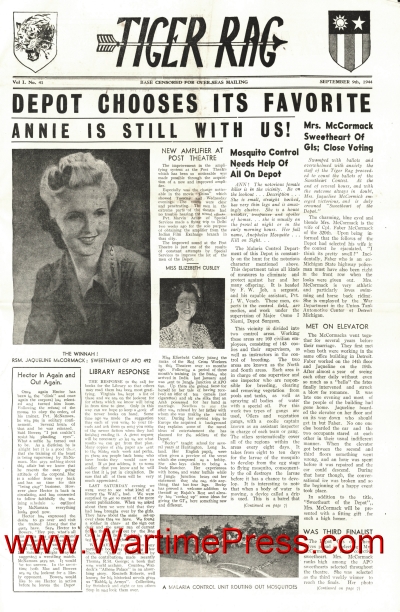 Tiger Rag 1944 09 09 nr 41 (PDF) | Wartime Press