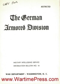 The German Armored Division- Information Bulletin nr 18 (PDF)